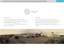 Tablet Screenshot of mallobois.com